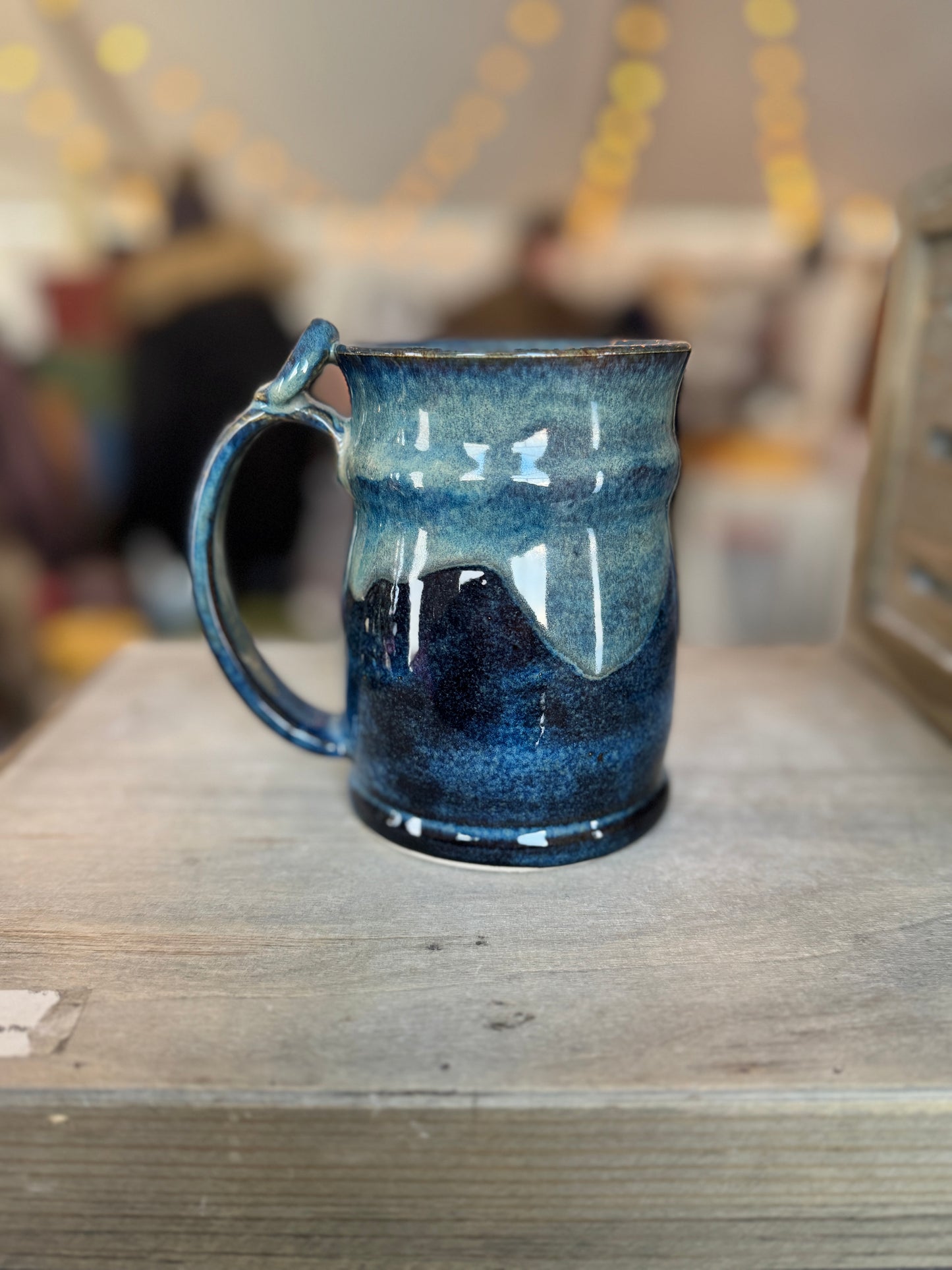 Denim Blue Stein Mug - approx. 18oz - 106