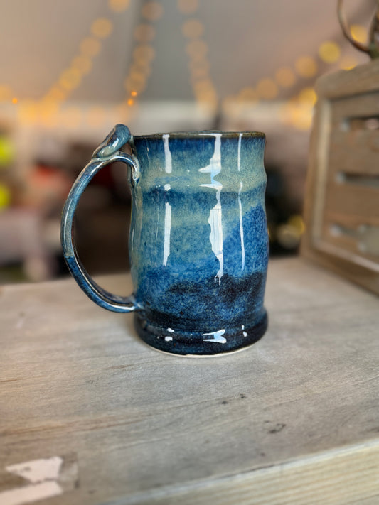 Denim Blue Stein Mug - approx. 18oz - 107