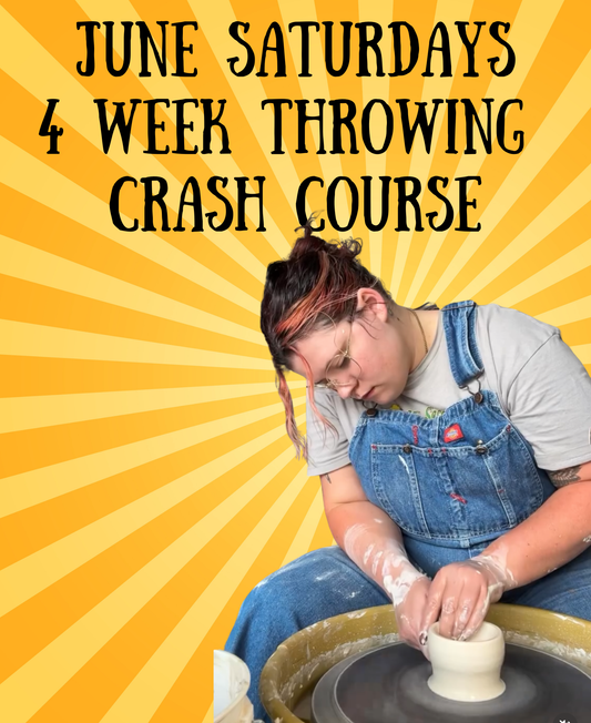 June 4 Week Throwing Crash Course - Saturdays 10:00am-1:00pm