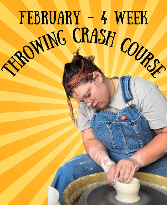 February 4 Week Throwing Crash Course - Saturdays 10:00am-1:00pm