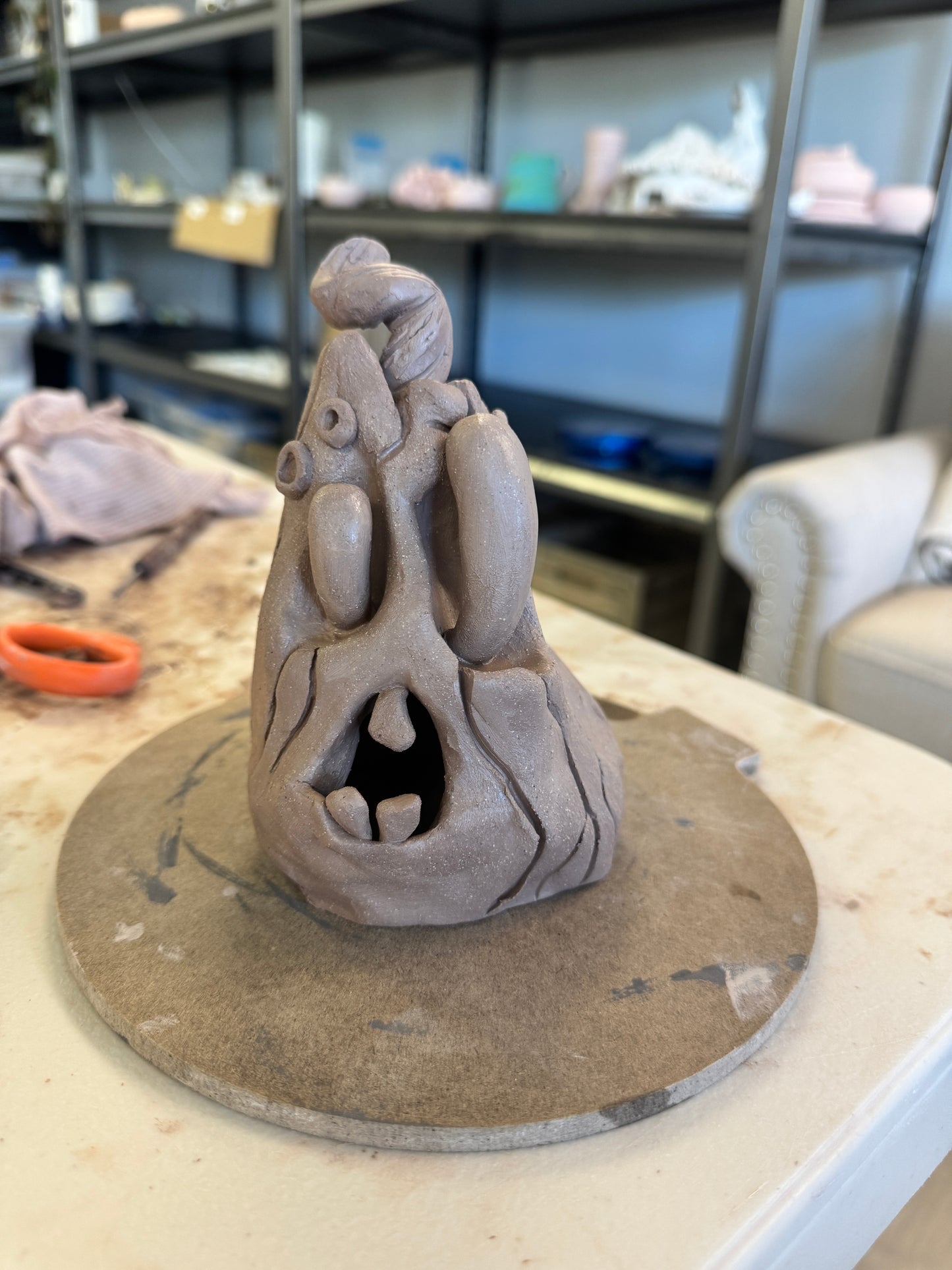 Spooky Handbuilding/Sculpture Workshop Saturday Oct 4th  1-3:30 pm (Ages 13+)