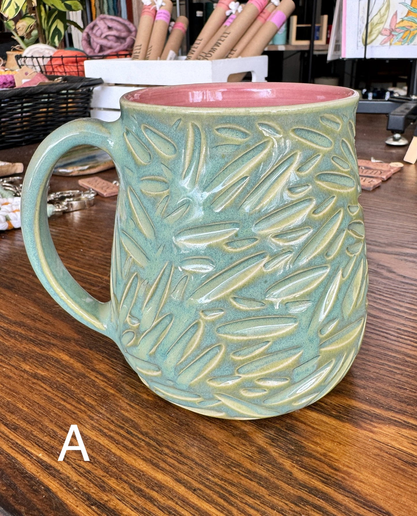 Turquoise Carvetti Mug