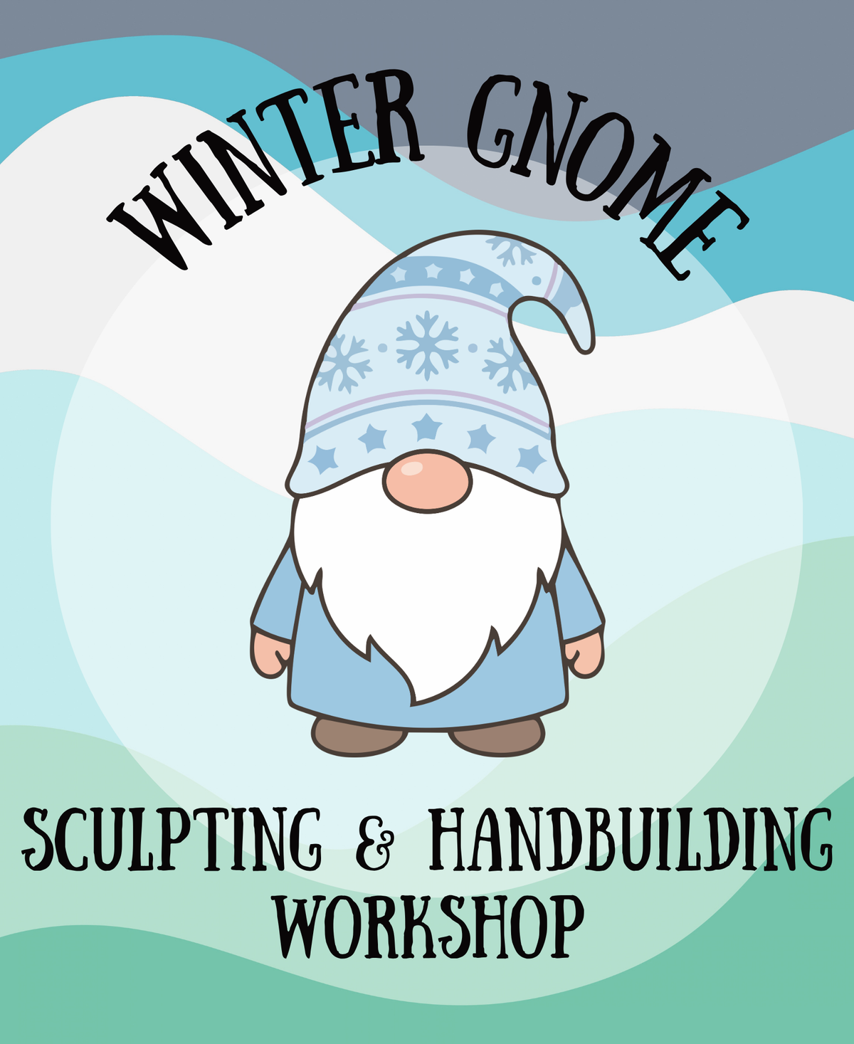 Winter Gnome Sculpting & Handbuilding Workshop - Sun. 11/29 1:00-4:00p