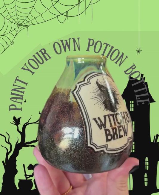 10/13 6-8:30pm - Halloween Paint Party: Paint your own Potion Bottle