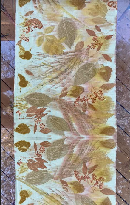 Eco Printing Workshop with Fabby Eco Chic (Silk Scarf or Table Runner) - 11/24 Sun. 12:00-2:30pm