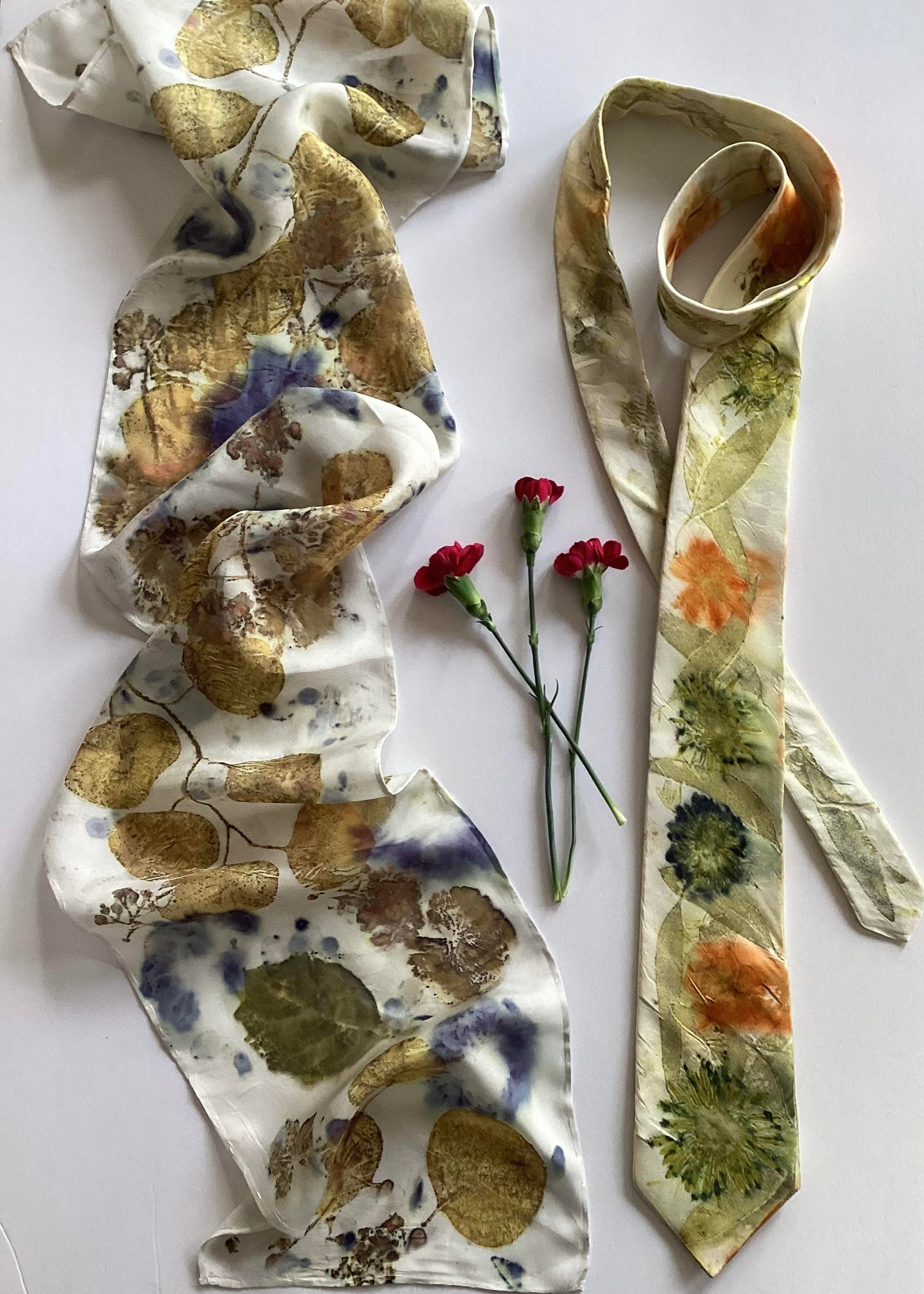 Valentine Eco Printing Workshop with Fabby Eco Chic (Silk Scarf or Tie) - Sun. 2/9 12:00-2:30p